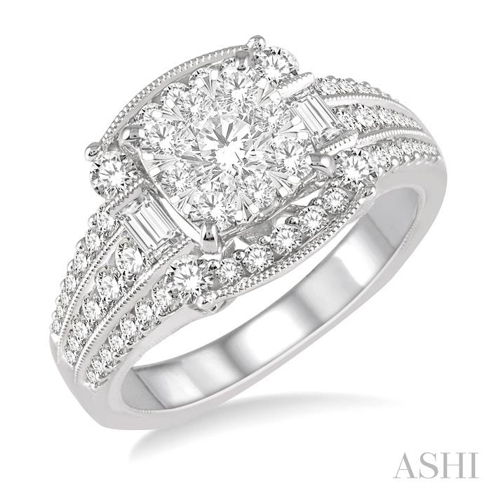 CUSHION SHAPE LOVEBRIGHT DIAMOND RING