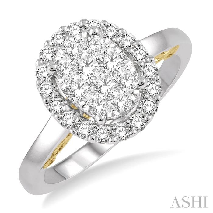 OVAL SHAPE LOVEBRIGHT ESSENTIAL DIAMOND RING