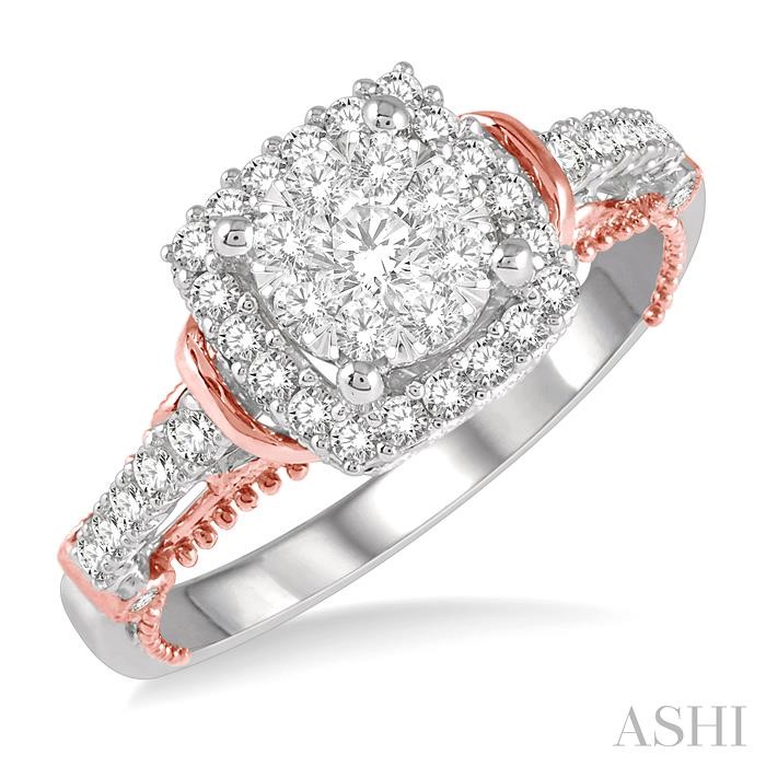 HALO LOVEBRIGHT DIAMOND ENGAGEMENT RING