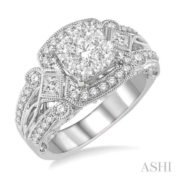 CUSHION SHAPE HALO LOVEBRIGHT DIAMOND RING