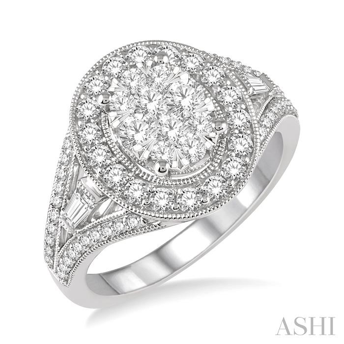 OVAL SHAPE HALO LOVEBRIGHT DIAMOND RING