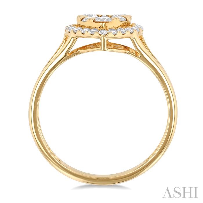 Heart Shape Halo Lovebright Diamond Engagement Ring-3