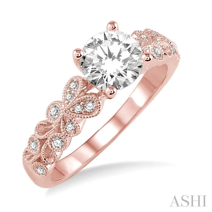 SEMI-MOUNT DIAMOND ENGAGEMENT RING