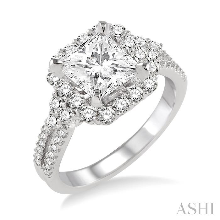 SEMI-MOUNT DIAMOND ENGAGEMENT RING
