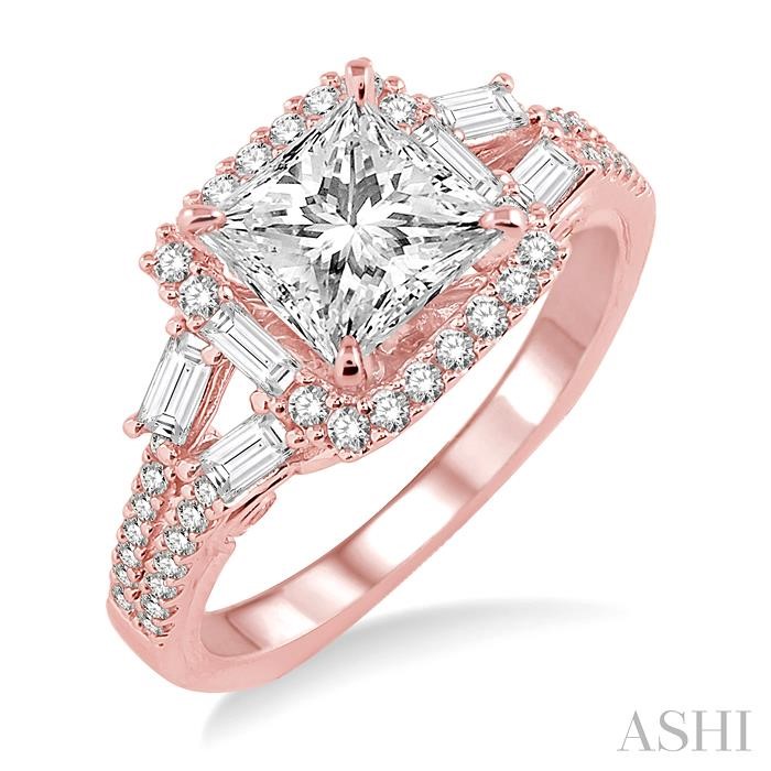 SEMI-MOUNT DIAMOND ENGAGEMENT RING