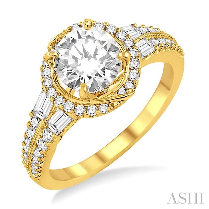 SEMI-MOUNT DIAMOND ENGAGEMENT RING