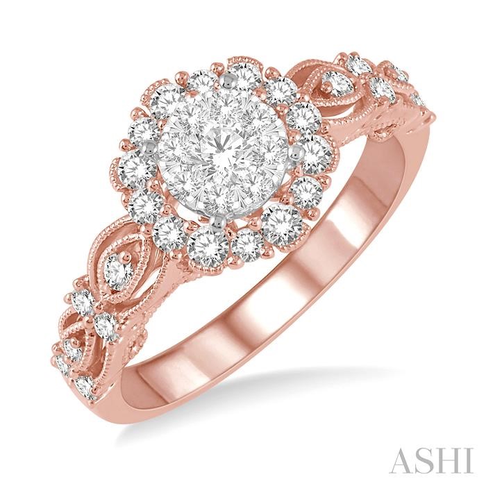 HALO LOVEBRIGHT DIAMOND ENGAGEMENT RING