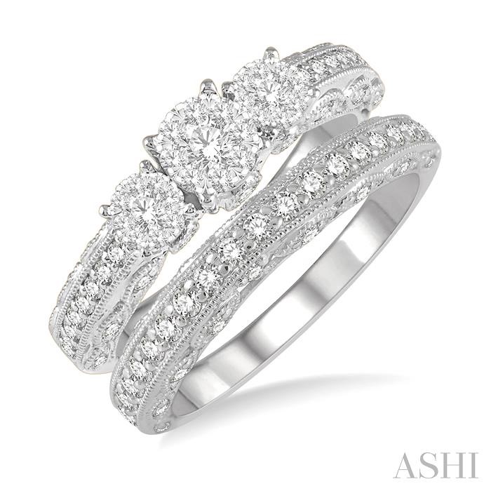 PAST PRESENT & FUTURE LOVEBRIGHT DIAMOND WEDDING SET