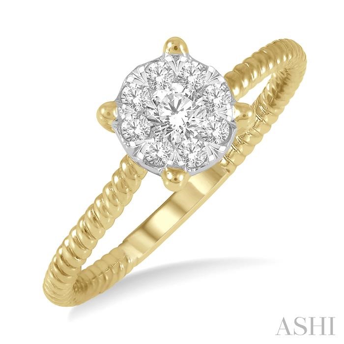Round Shape Lovebright Diamond Ring