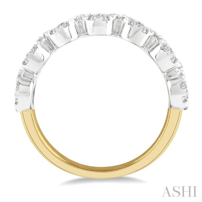 Round Shape 7 Stone Lovebright Essential Diamond Wedding Band
