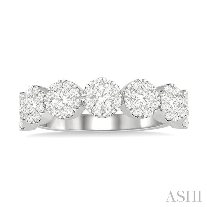 Round Shape 7 Stone Lovebright Essential Diamond Wedding Band-2