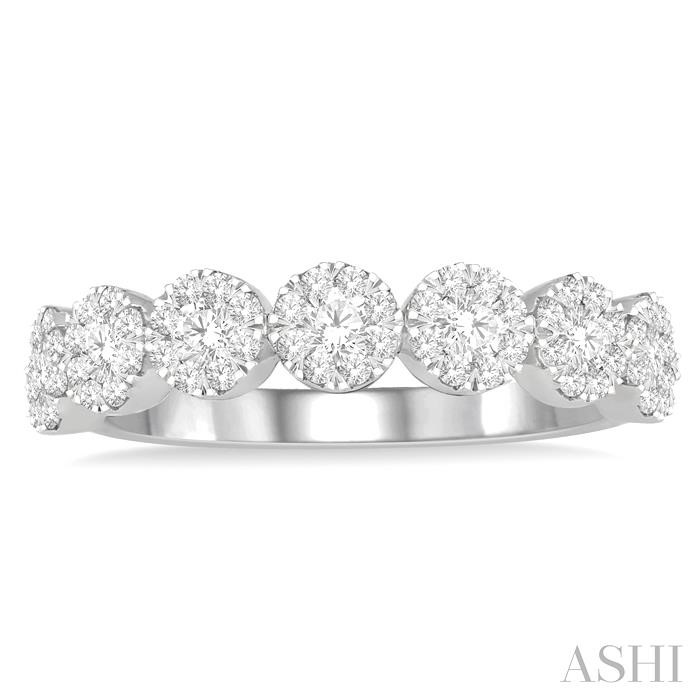 Round Shape 7 Stone Lovebright Essential Diamond Wedding Band-2