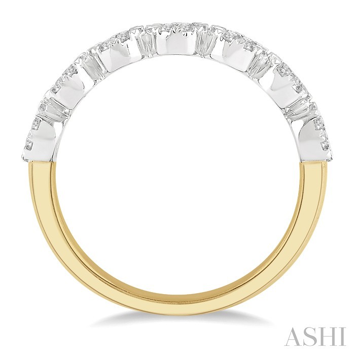 Round Shape 7 Stone Lovebright Essential Diamond Wedding Band