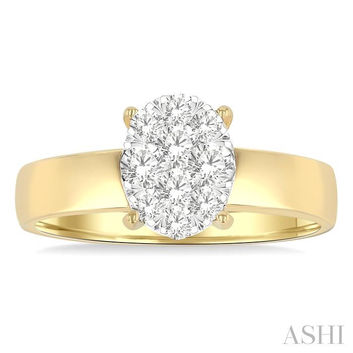 Oval Shape Lovebright Diamond Ring-2