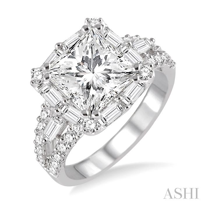 SEMI-MOUNT DIAMOND ENGAGEMENT RING