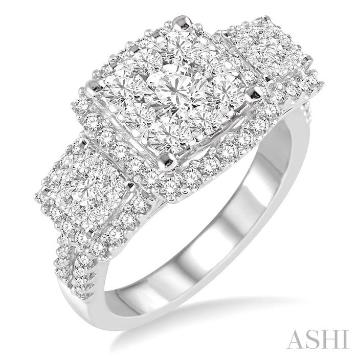 PAST PRESENT & FUTURE LOVEBRIGHT DIAMOND ENGAGEMENT RING
