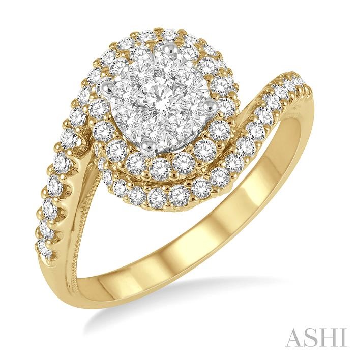 HALO LOVEBRIGHT DIAMOND ENGAGEMENT RING