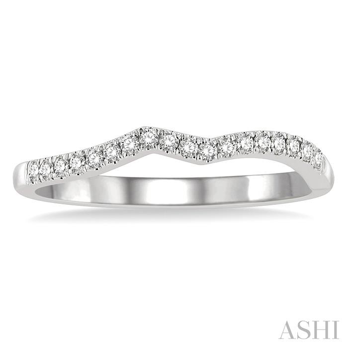Chevron Diamond Wedding Band-2