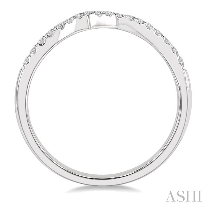 Chevron Diamond Wedding Band-3