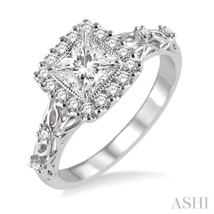 SEMI-MOUNT DIAMOND ENGAGEMENT RING