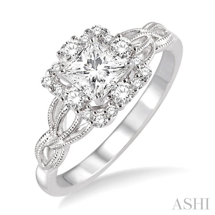 HALO DIAMOND ENGAGEMENT RING