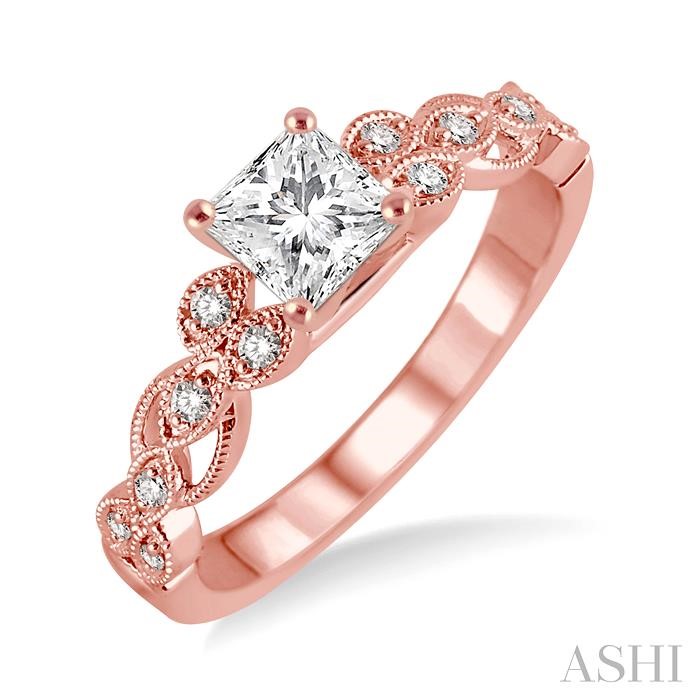 SEMI-MOUNT DIAMOND ENGAGEMENT RING
