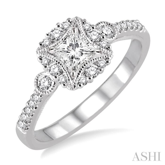SEMI-MOUNT DIAMOND ENGAGEMENT RING