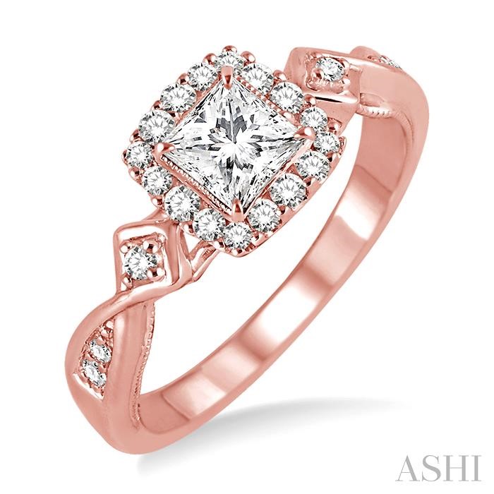 SEMI-MOUNT DIAMOND ENGAGEMENT RING
