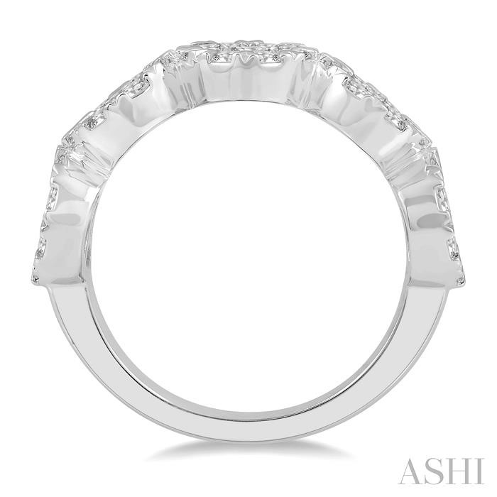 Round Shape 5 Stone Lovebright Essential Diamond Wedding Band-3