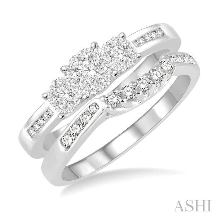 PAST PRESENT & FUTURE LOVEBRIGHT DIAMOND WEDDING SET