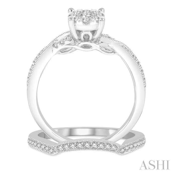 Round Shape Lovebright Diamond Wedding Set-3