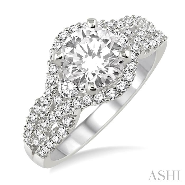 SEMI-MOUNT DIAMOND ENGAGEMENT RING