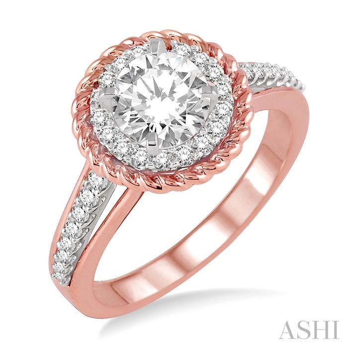 SEMI-MOUNT DIAMOND ENGAGEMENT RING