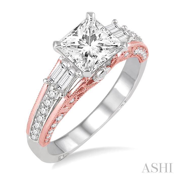 SEMI-MOUNT DIAMOND ENGAGEMENT RING