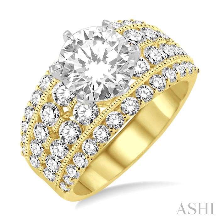 SEMI-MOUNT DIAMOND ENGAGEMENT RING