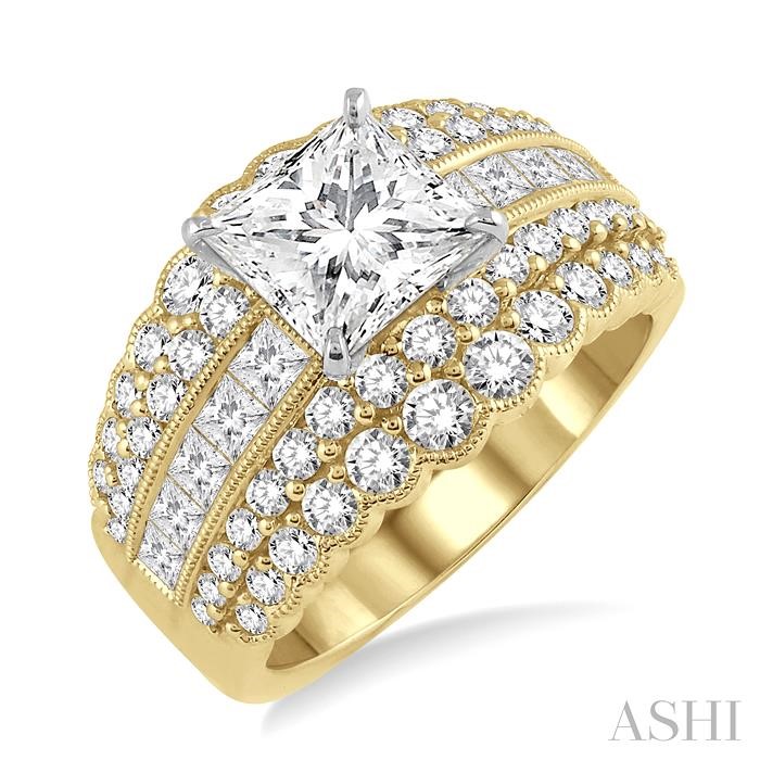 SEMI-MOUNT DIAMOND ENGAGEMENT RING