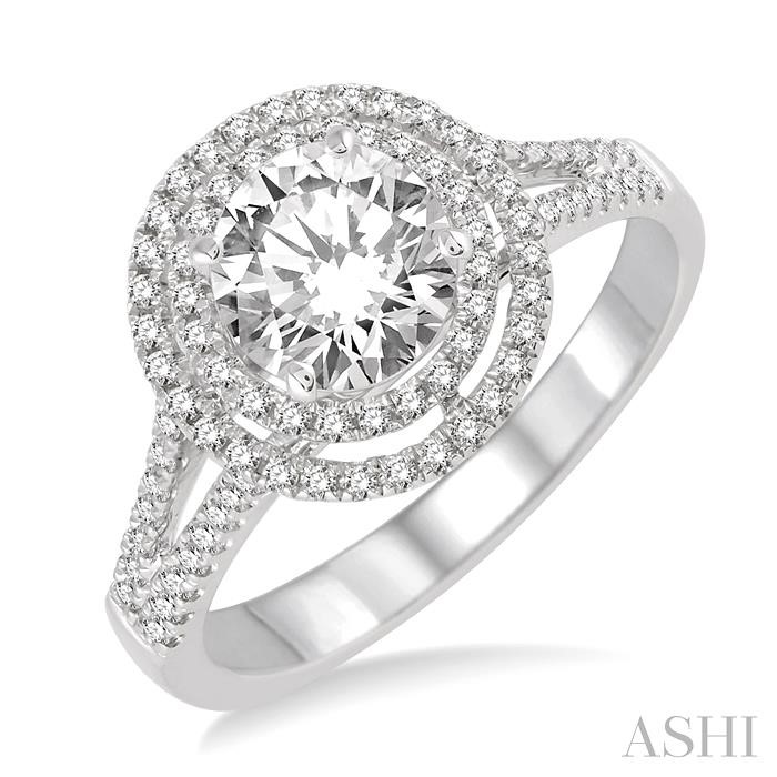 SEMI-MOUNT DIAMOND ENGAGEMENT RING