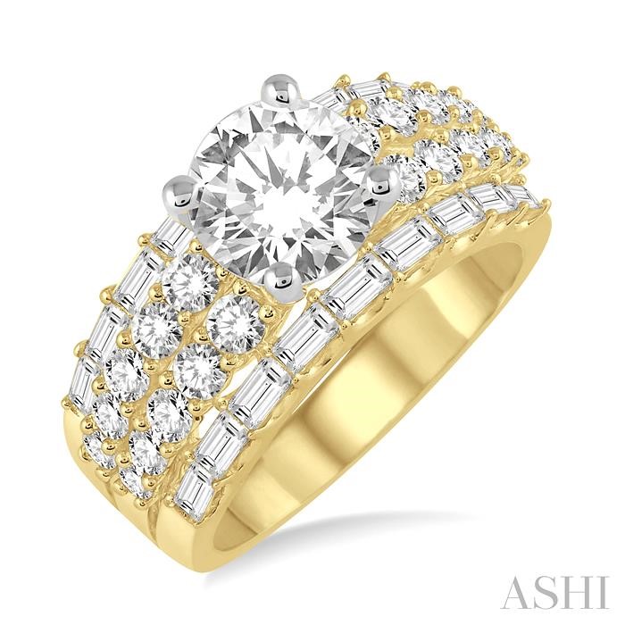 SEMI-MOUNT DIAMOND ENGAGEMENT RING