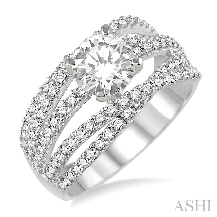 SEMI-MOUNT DIAMOND ENGAGEMENT RING