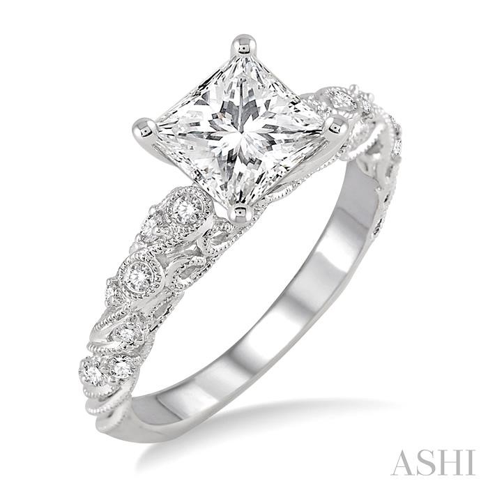 SEMI-MOUNT DIAMOND ENGAGEMENT RING