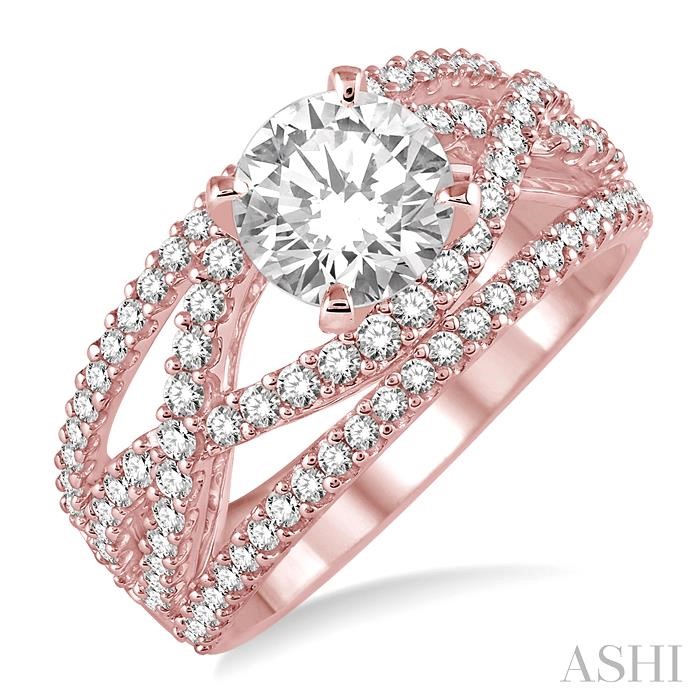 SEMI-MOUNT DIAMOND ENGAGEMENT RING