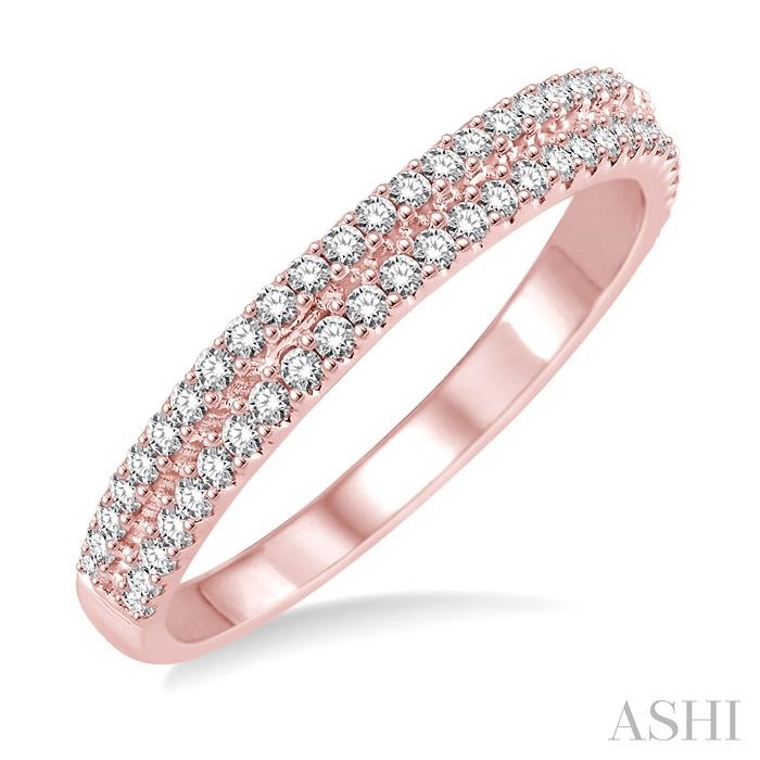 TWO ROW DIAMOND WEDDING BAND