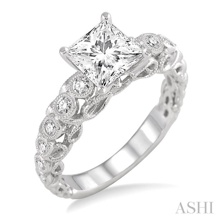 SEMI-MOUNT DIAMOND ENGAGEMENT RING