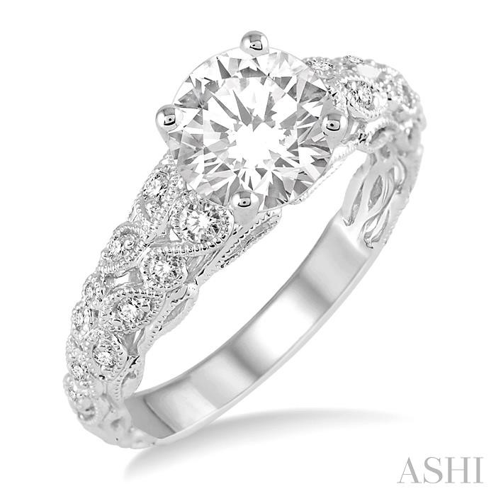 SEMI-MOUNT DIAMOND ENGAGEMENT RING