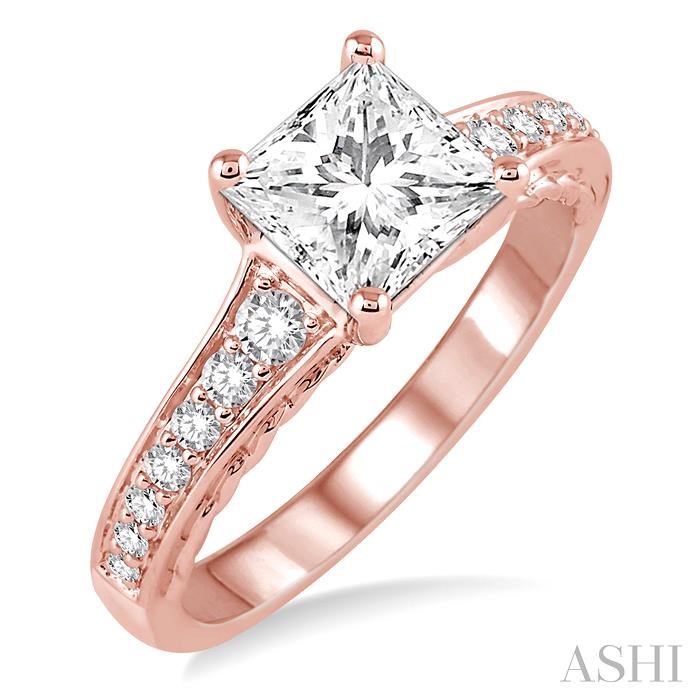 SEMI-MOUNT DIAMOND ENGAGEMENT RING