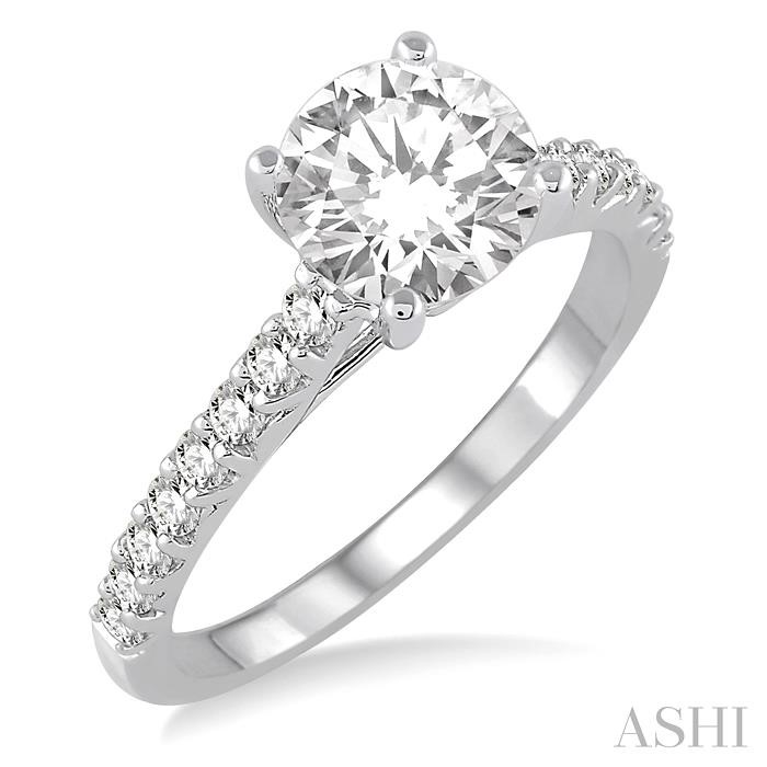 SEMI-MOUNT DIAMOND ENGAGEMENT RING