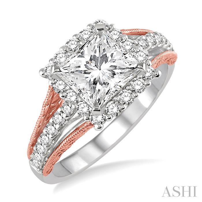 SEMI-MOUNT DIAMOND ENGAGEMENT RING