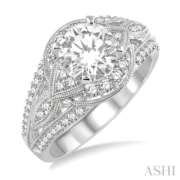 SEMI-MOUNT DIAMOND ENGAGEMENT RING