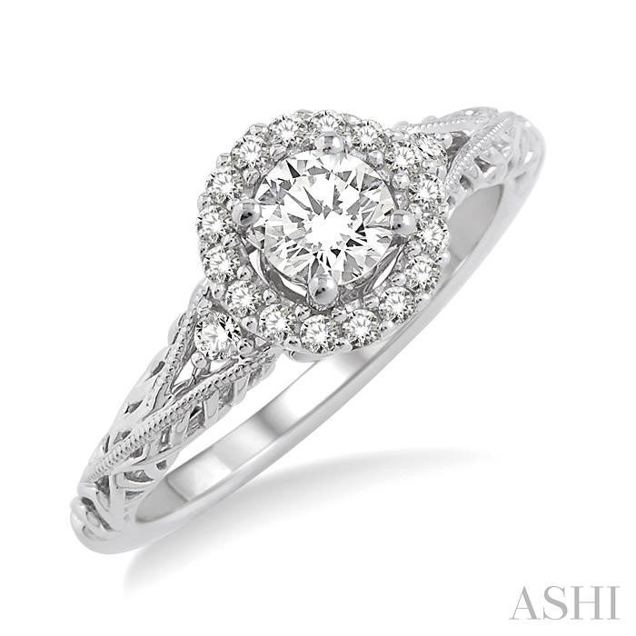 SEMI-MOUNT DIAMOND ENGAGEMENT RING