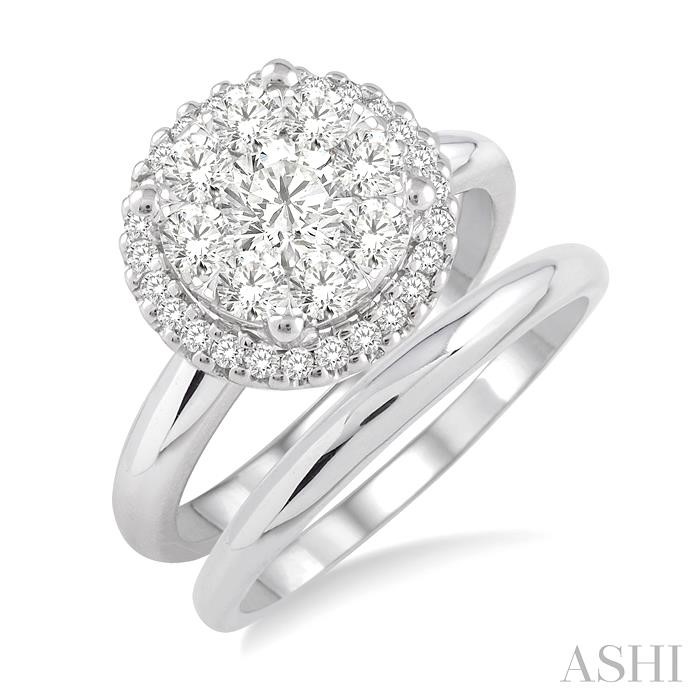 HALO LOVEBRIGHT DIAMOND WEDDING SET